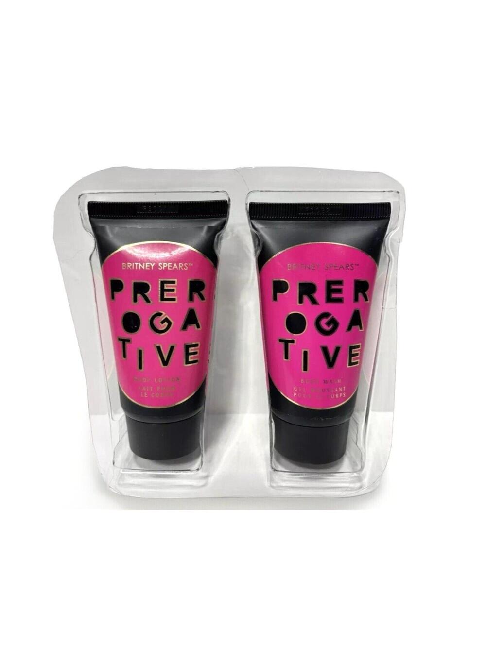 Britney Spears Prerogative Body Wash AND Body Lotion 1.7oz, New TRAVEL BUNDLE